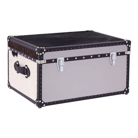 large metal trunk box|metal storage chests and trunks.